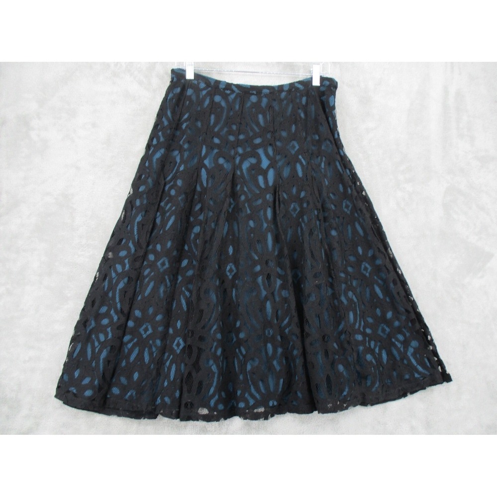 Coldwater Creek Skirt Womens 8 Floral Lace Maxi Witchy Whimsigoth Dark Coquette